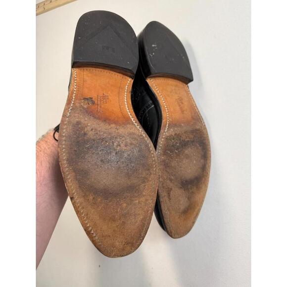 Allen Edmonds Chester Wingtips Oxfords Mens 11D Black Dress Shoes Made in USA - Picture 7 of 7